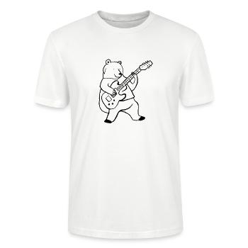 Rock 'n' Roll Ursus - Stanley/Stella Unisex Bio-T-Shirt CRAFTER - Weiß - Vorne - Alina (178cm) & Michal (187cm)