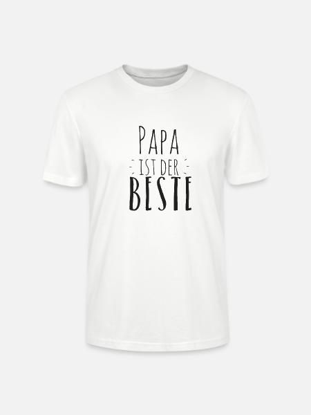 Papa ist der Beste - Stanley/Stella Unisex Bio-T-Shirt CRAFTER - Weiß