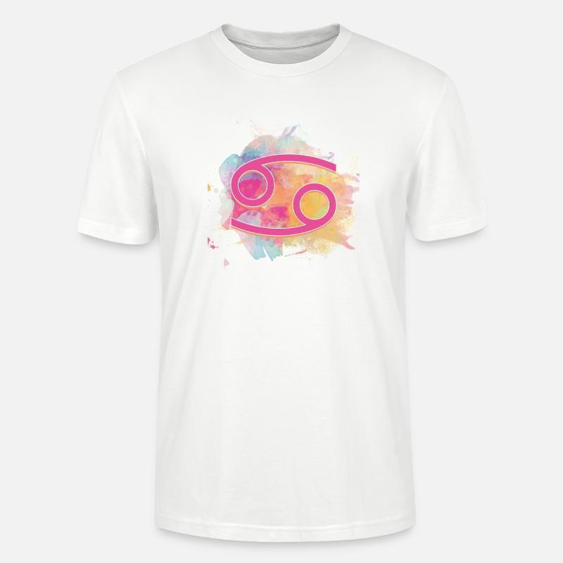 Krebs Sternzeichen - Stanley/Stella Unisex Bio-T-Shirt CRAFTER - Weiß