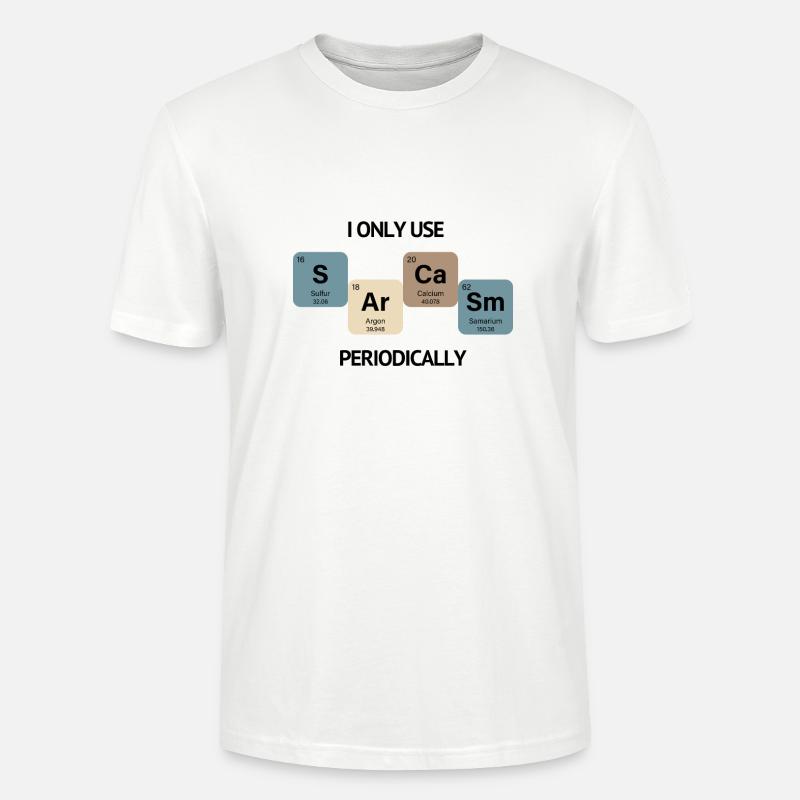 Sarkasmus retro - Stanley/Stella Unisex Bio-T-Shirt CRAFTER - Weiß