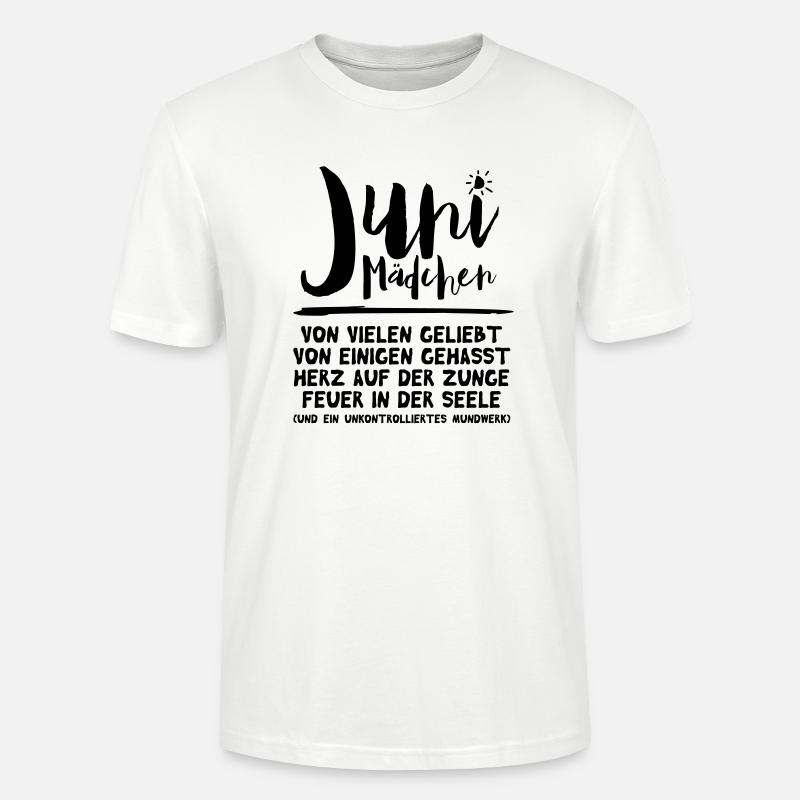Juni Mädchen - Stanley/Stella Unisex Bio-T-Shirt CRAFTER - Weiß