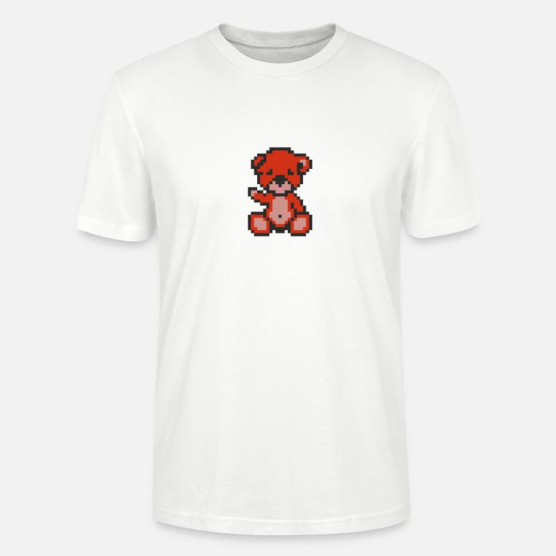 Pixelbär Pfeffer - Stanley/Stella Unisex Bio-T-Shirt CRAFTER - Weiß