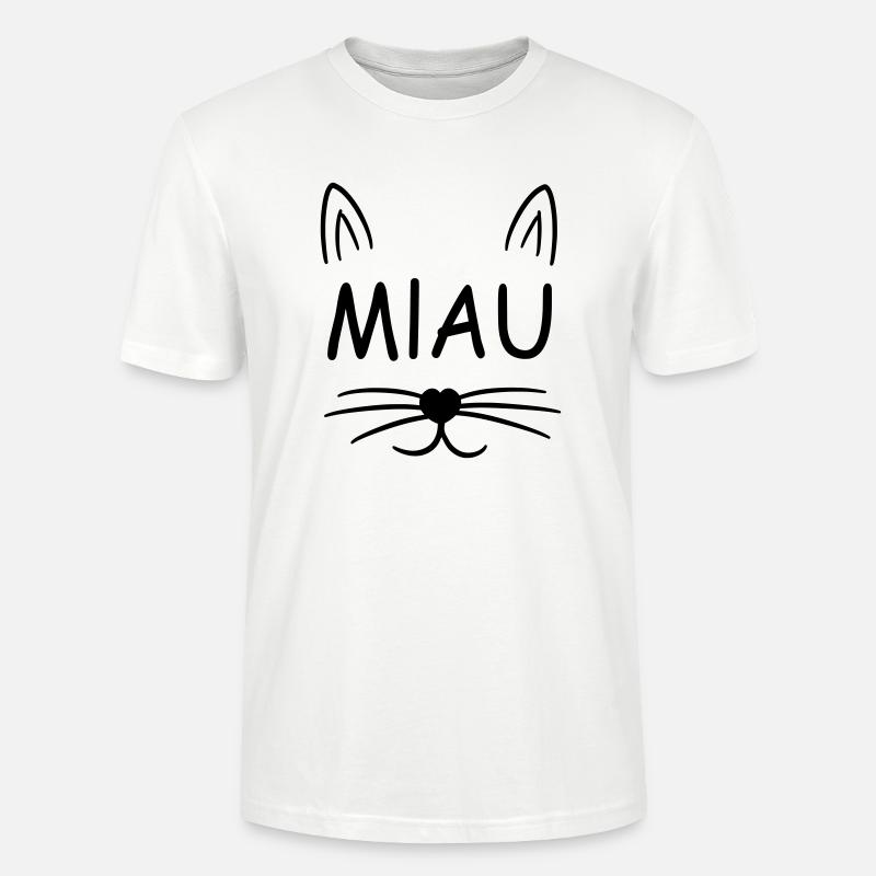 Katze - Stanley/Stella Unisex Bio-T-Shirt CRAFTER - Weiß