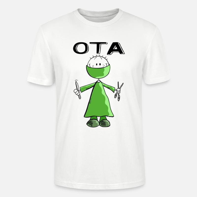 Operationstechnischer Assistent Strichmann - OTA - Stanley/Stella Unisex Bio-T-Shirt CRAFTER - Weiß
