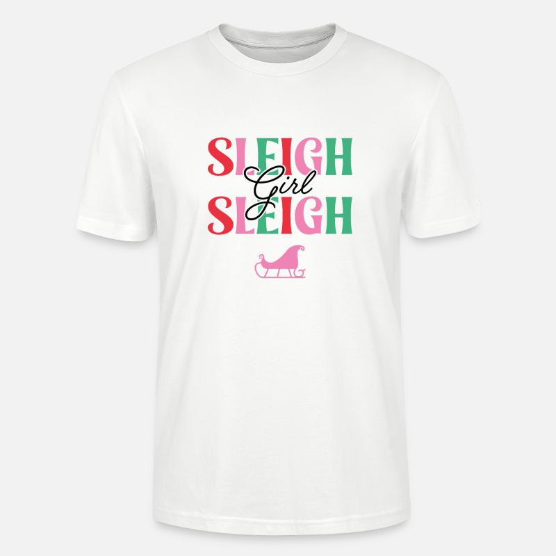 Schlitten Mädchen Schlitten - Stanley/Stella Unisex Bio-T-Shirt CRAFTER - Weiß