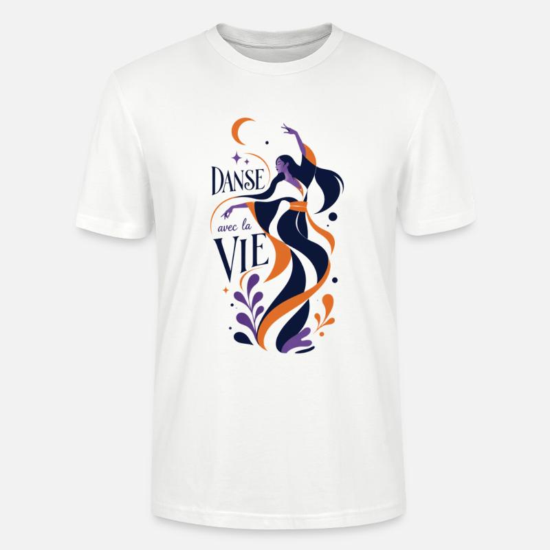 Danse avec la vie - T-shirt bio CRAFTER Stanley Stella Unisexe - blanc