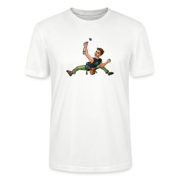 Kletterer (Sportkletterer) 1 - Stanley/Stella Unisex Bio-T-Shirt CRAFTER - Weiß - Vorne - Alina (178cm) & Michal (187cm)