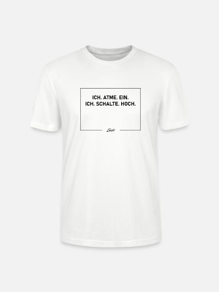 Atme & Schalte V2 - Dark - Stanley/Stella Unisex Bio-T-Shirt CRAFTER - Weiß