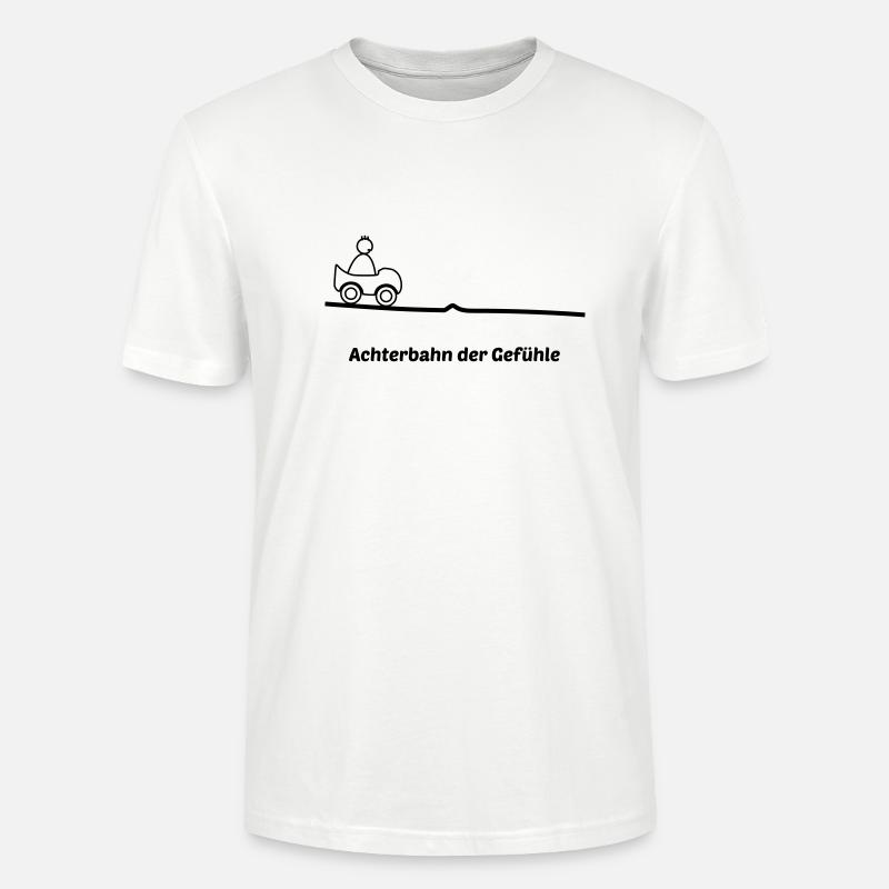 Achterbahnfahrt - Stanley/Stella Unisex Bio-T-Shirt CRAFTER - Weiß