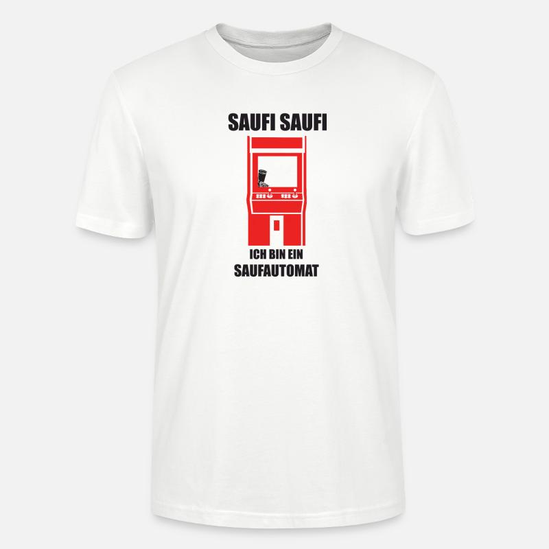 Ich bin ein Saufautomat - Stanley/Stella Unisex Bio-T-Shirt CRAFTER - Weiß
