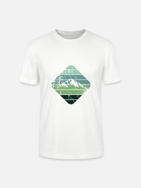 Mountain - Stanley/Stella CRAFTER Unisex Organic T-Shirt - white