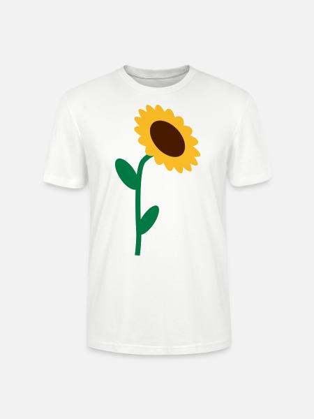 Sonnenblume - Stanley/Stella Unisex Bio-T-Shirt CRAFTER - Weiß