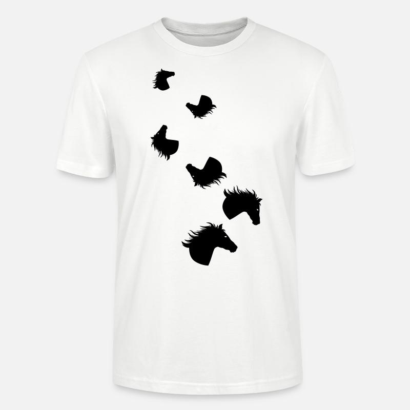 Icône Cheval Cheval - T-shirt bio CRAFTER Stanley Stella Unisexe - blanc
