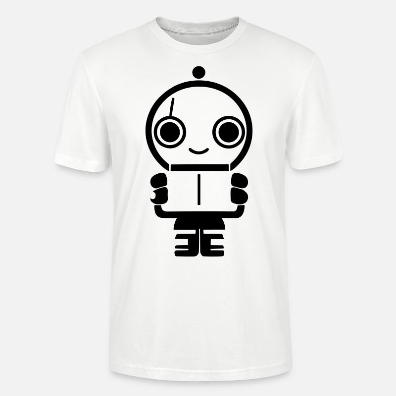 Kleiner Roboter - Stanley/Stella Unisex Bio-T-Shirt CRAFTER - Weiß