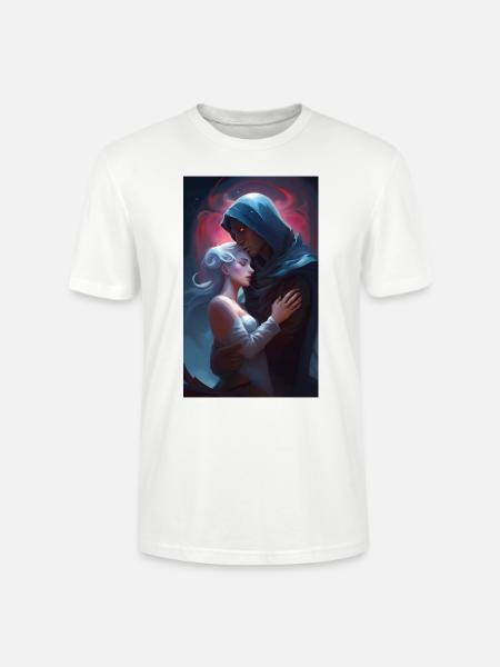 Leidenschaftliches ätherisches Fantasiepaar - Stanley/Stella Unisex Bio-T-Shirt CRAFTER - Weiß
