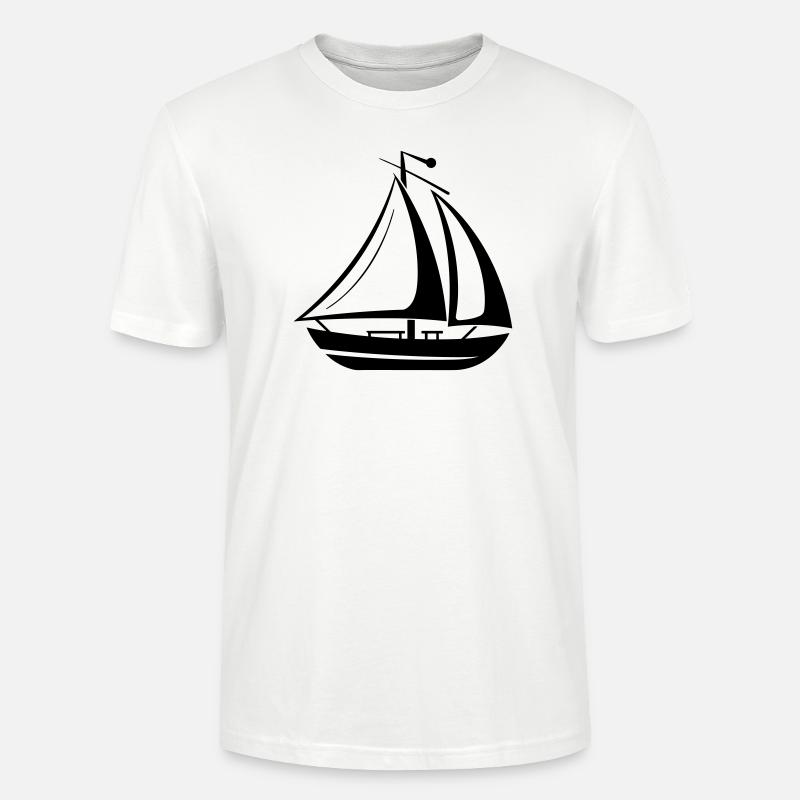 Segelschiff - Stanley/Stella Unisex Bio-T-Shirt CRAFTER - Weiß