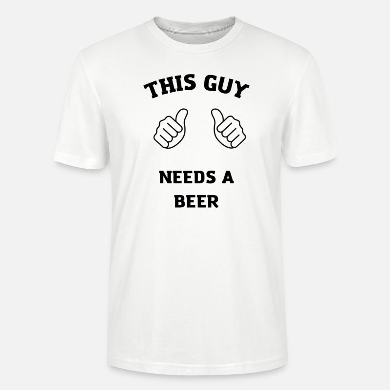 Ich brauche ein Bier - Stanley/Stella Unisex Bio-T-Shirt CRAFTER - Weiß