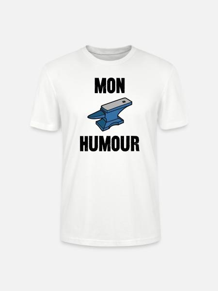 mon humour - T-shirt bio CRAFTER Stanley Stella Unisexe - blanc