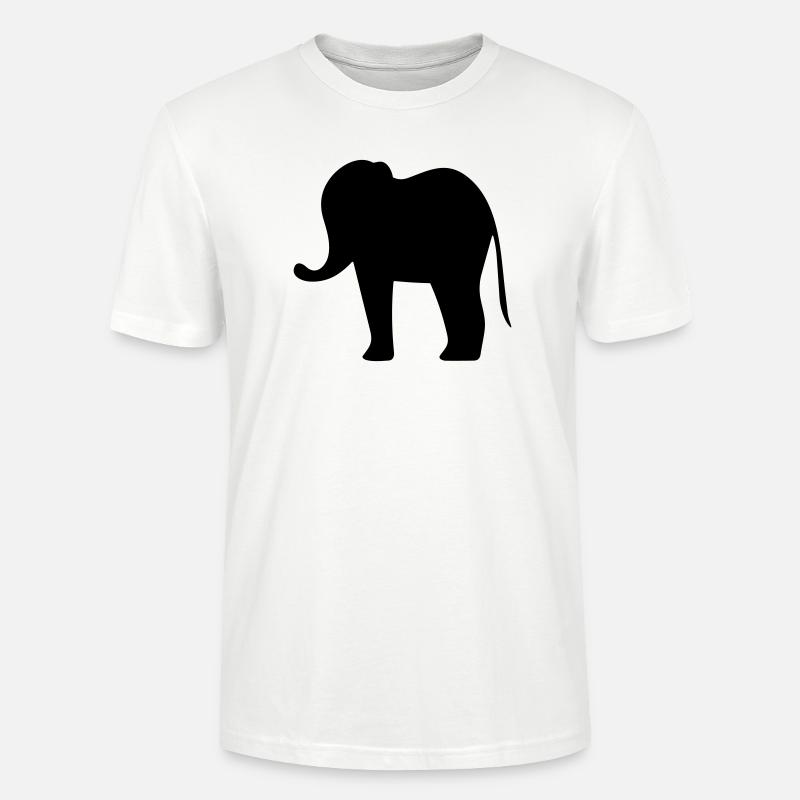 Elefant - Stanley/Stella Unisex Bio-T-Shirt CRAFTER - Weiß