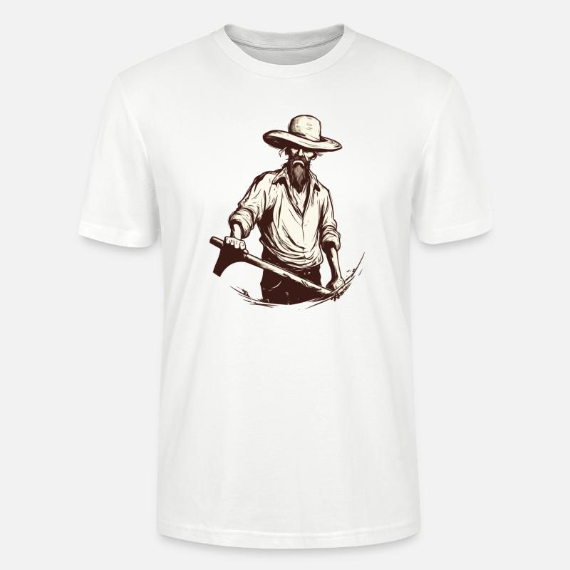 Wütender Bauer Nr. 2 - Stanley/Stella Unisex Bio-T-Shirt CRAFTER - Weiß
