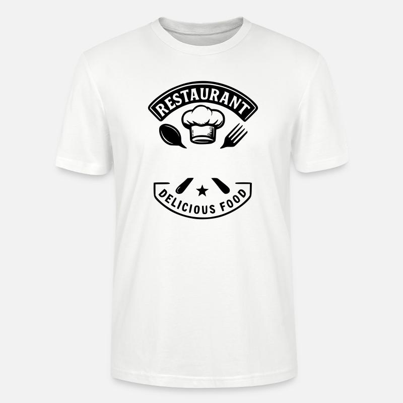 Restaurant leckeres Essen - NAME - Stanley/Stella Unisex Bio-T-Shirt CRAFTER - Weiß