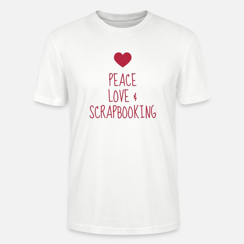 Scrapbooking / Scraper / Scrapeuse / Scrapeur - T-shirt bio CRAFTER Stanley Stella Unisexe - blanc