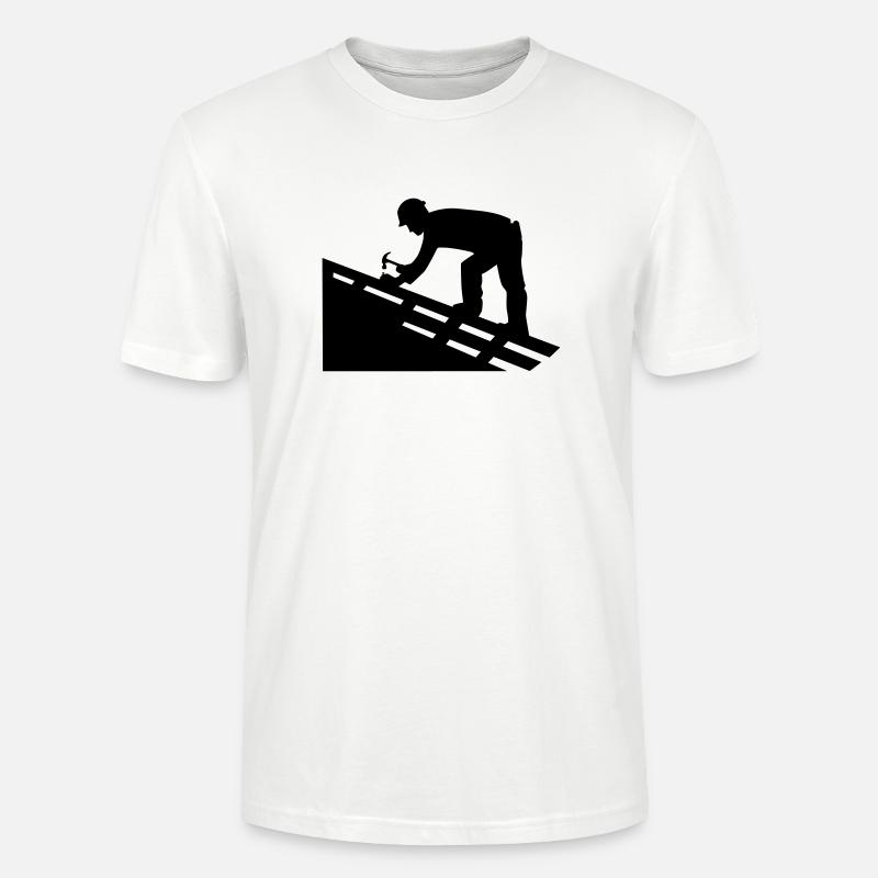 Couvreur - T-shirt bio CRAFTER Stanley Stella Unisexe - blanc