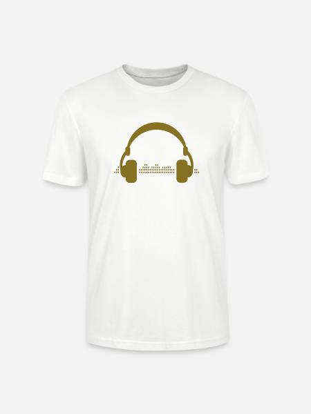 écouteurs - T-shirt bio CRAFTER Stanley Stella Unisexe - blanc