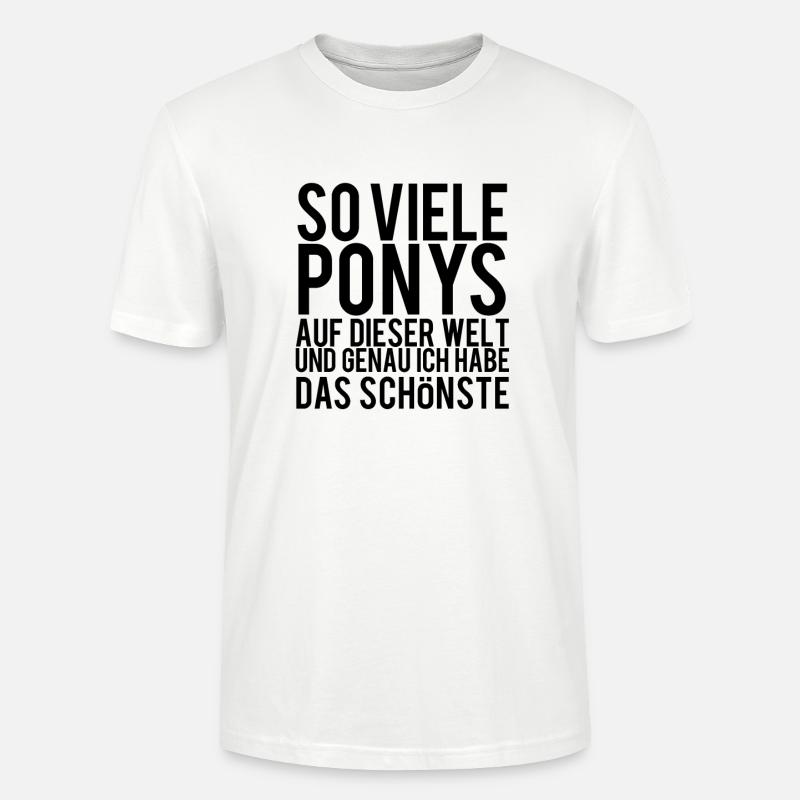 Pony - Stanley/Stella Unisex Bio-T-Shirt CRAFTER - Weiß