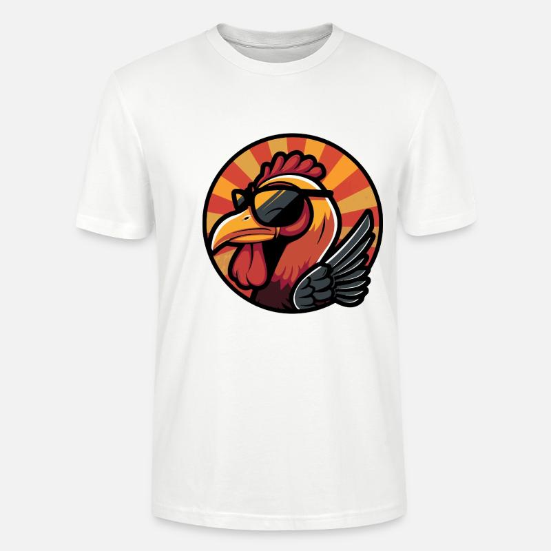 Turkey Comic Cool Summer - Stanley/Stella CRAFTER Unisex Organic T-Shirt - white