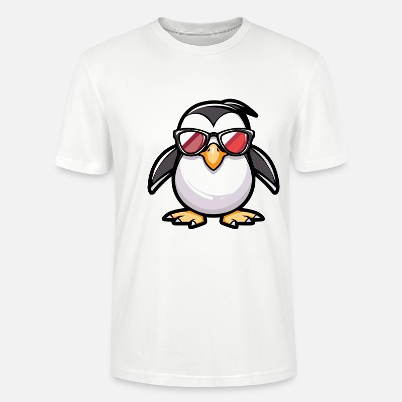 Pinguin Tier - Stanley/Stella Unisex Bio-T-Shirt CRAFTER - Weiß