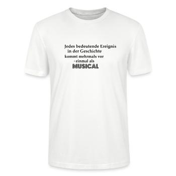 Musical - Stanley/Stella Unisex Bio-T-Shirt CRAFTER - Weiß - Vorne - Alina (178cm) & Michal (187cm)