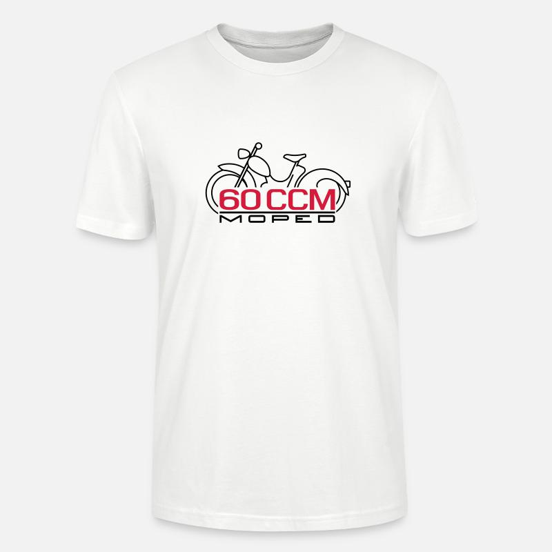 Emblème de cyclomoteur SR2 60cc - T-shirt bio CRAFTER Stanley Stella Unisexe - blanc