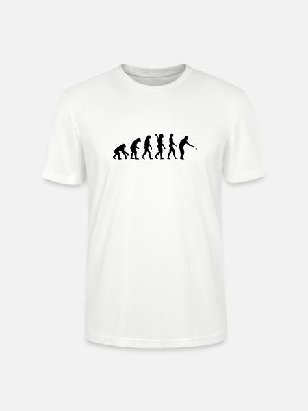 Pétanque Évolution - T-shirt bio CRAFTER Stanley Stella Unisexe - blanc