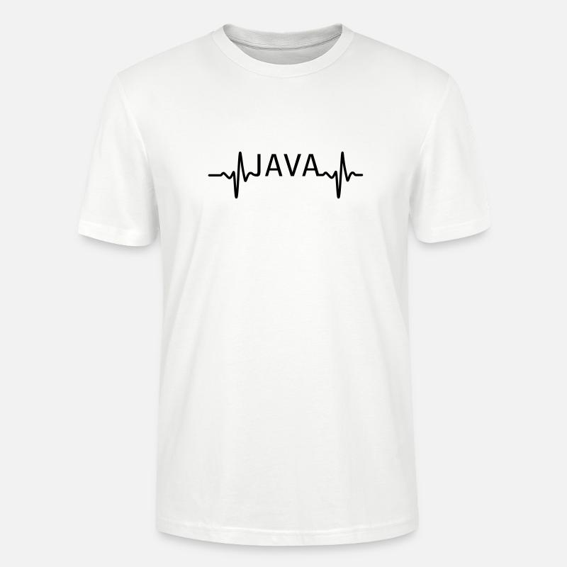 Heartbeat JAVA - T-shirt bio CRAFTER Stanley Stella Unisexe - blanc