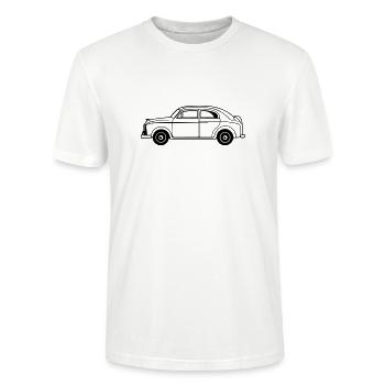 Voiture - T-shirt bio CRAFTER Stanley Stella Unisexe - blanc - Devant - Alina (178cm) & Michal (187cm)