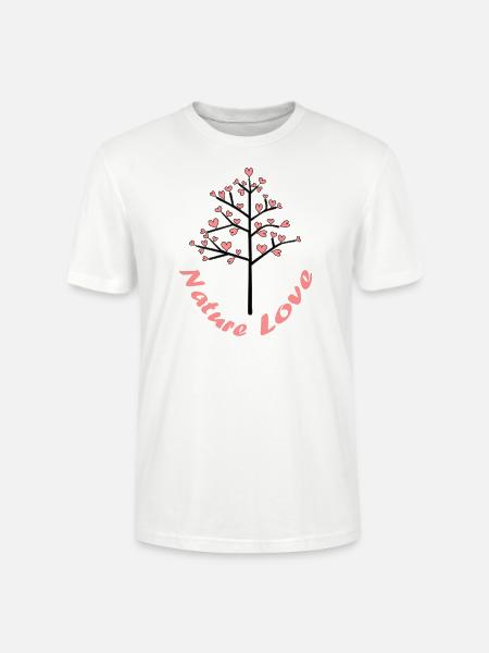 Miłość natury - Ekologiczna koszulka typu unisex Stanley/Stella CRAFTER - biały