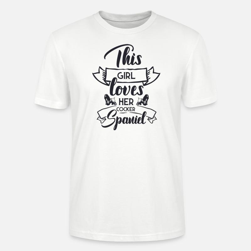 Cocker Spaniel - Stanley/Stella Unisex Bio-T-Shirt CRAFTER - Weiß