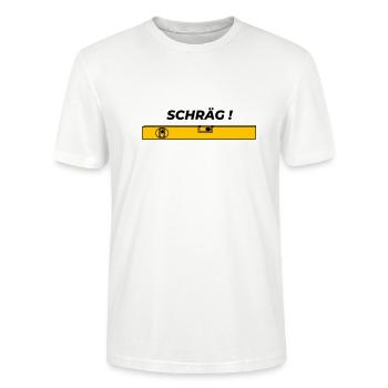 Schräg - Stanley/Stella Unisex Bio-T-Shirt CRAFTER - Weiß - Vorne - Alina (178cm) & Michal (187cm)