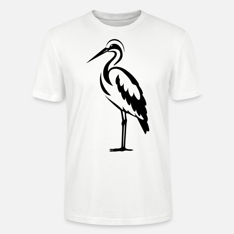 Simple petite cigogne - T-shirt bio CRAFTER Stanley Stella Unisexe - blanc