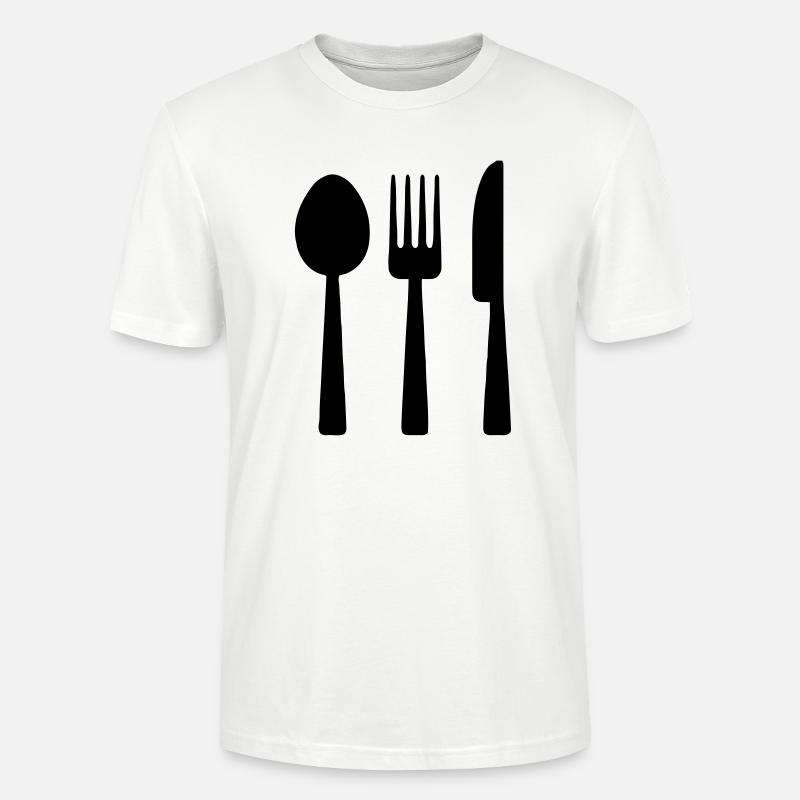 Couverts de table - T-shirt bio CRAFTER Stanley Stella Unisexe - blanc