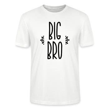 big bro - Stanley/Stella Unisex Bio-T-Shirt CRAFTER - Weiß - Vorne - Alina (178cm) & Michal (187cm)