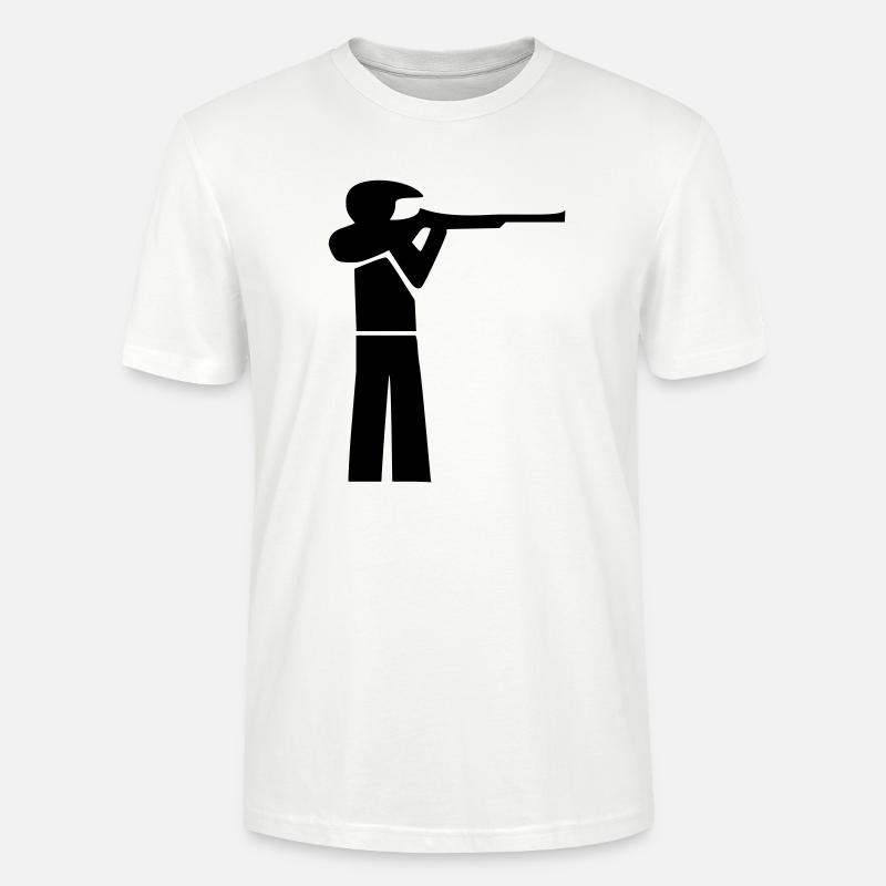 Schütze mit Cappy - Stanley/Stella Unisex Bio-T-Shirt CRAFTER - Weiß