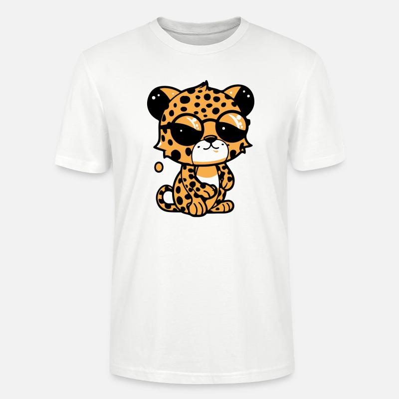 Zoolto der Leopard - Stanley/Stella Unisex Bio-T-Shirt CRAFTER - Weiß