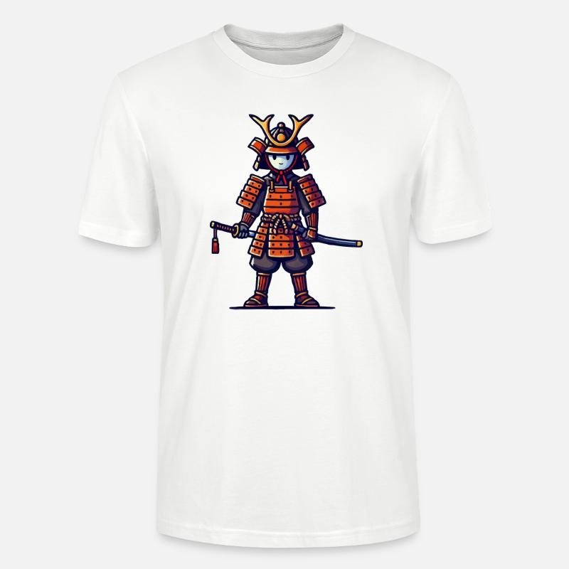 Samurai Comic - Stanley/Stella Unisex Bio-T-Shirt CRAFTER - Weiß