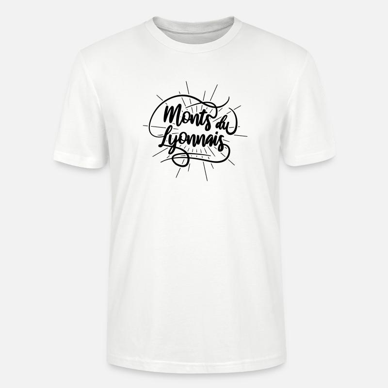 Monts du Lyonnais - T-shirt bio CRAFTER Stanley Stella Unisexe - blanc