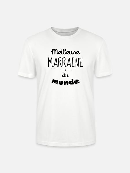 Parrain / Marraine / Filleule / Filleul - T-shirt bio CRAFTER Stanley Stella Unisexe - blanc