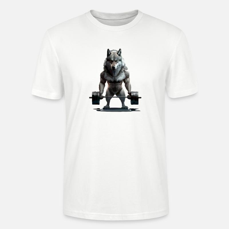 Der Wolf mit Veränderungen - Stanley/Stella Unisex Bio-T-Shirt CRAFTER - Weiß