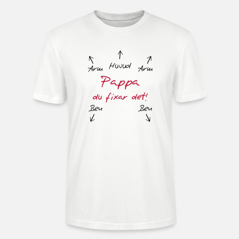 Pappa du fixar det - Stanley/Stella Unisex Bio-T-Shirt CRAFTER - Weiß
