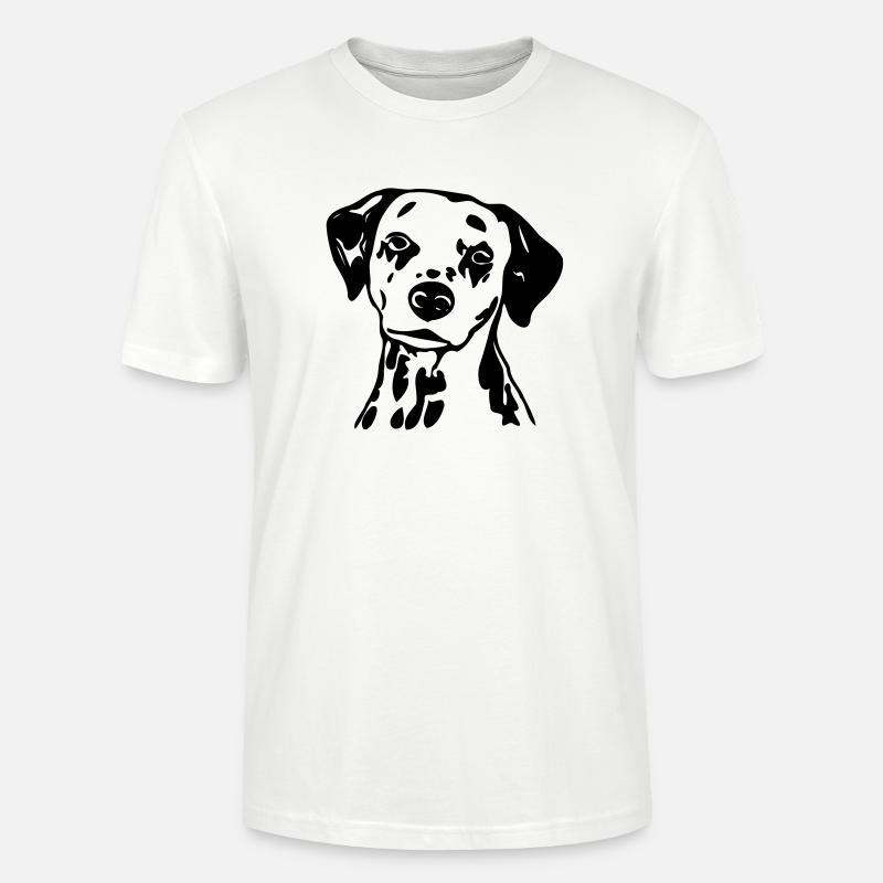 dalmatiner_hund - Stanley/Stella Unisex Bio-T-Shirt CRAFTER - Weiß